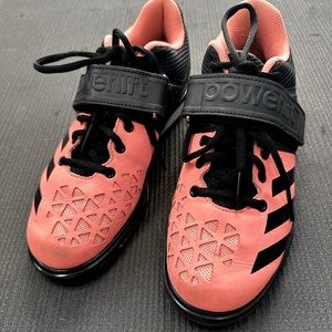 Adidas Powerlift 3 size 6.5 sunglo and black